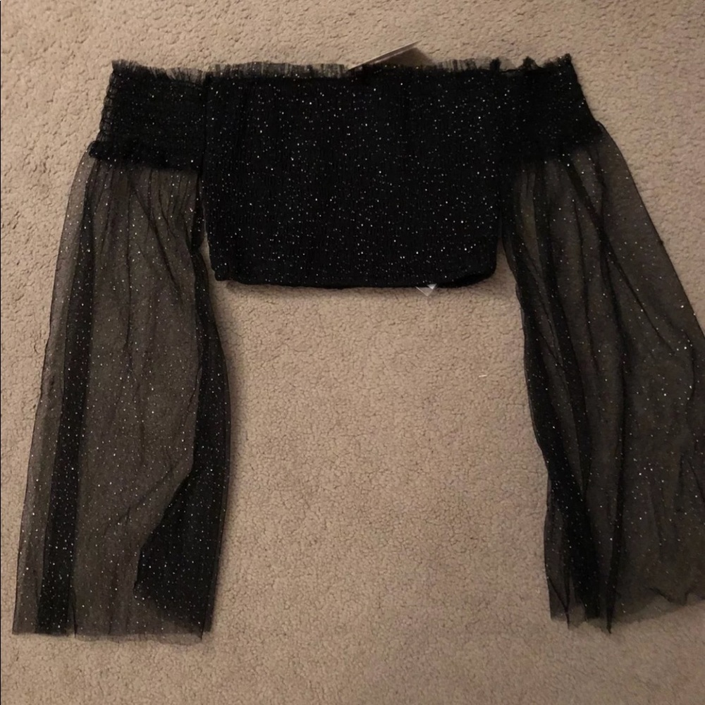 Glitter Crop top